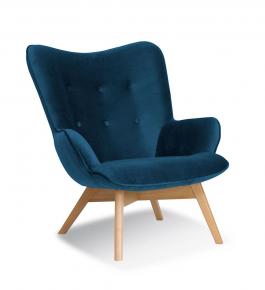 Кресло Antreve Cherub Синий / Бук, фото