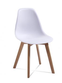 Стілець Atreve Edi білий / Бук, фото