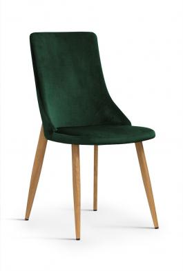 Стілець Atreve Eliza velvet Зелений / дуб, фото