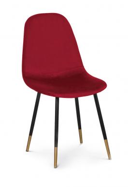 Стілець Atreve Viktor plaster miodu Червоний / чорний / Золотий, фото