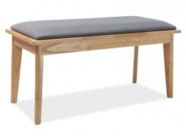 Лавка SIGNAL Brando дуб / Сірий, фото