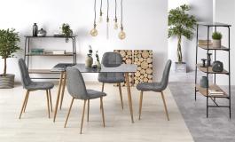 Стол HALMAR NEXT Дымчатый / Медовый дуб, фото