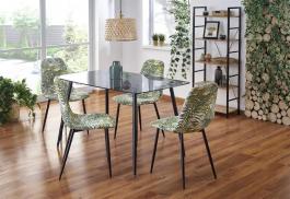 Стіл HALMAR NEXT Димчатий / чорний, фото