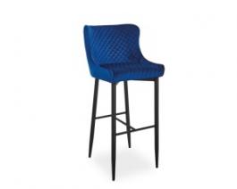 Барный стул Signal Colin B H-1 Velvet синий, фото