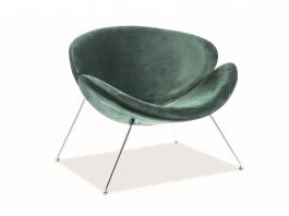 Кресло Signal Major Velvet Зеленый/Хром, фото