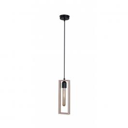 Люстра Melbi Marco black/natur beech, 1xE27, фото