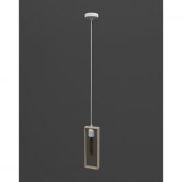 Люстра Melbi Marco white/natur beech, 1xE27, фото