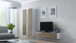 Стенка CAMA VIGO 9 Белый/Латте глянец, фото