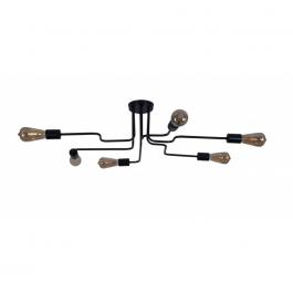 Люстра Melbi Tuberia C 6P black, 6xE27, фото