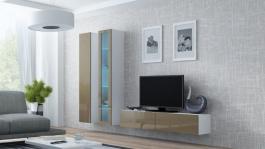 Стінка CAMA VIGO 10 білий/Латте глянець, фото