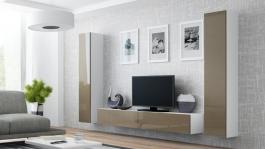 Стенка CAMA VIGO 4 Белый/Латте глянец, фото