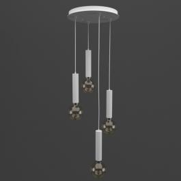 Люстра Melbi Tubo mini 4R white, 4xE27, фото