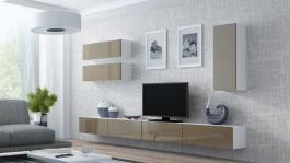 Стінка CAMA VIGO 13 білий/Латте глянець, фото