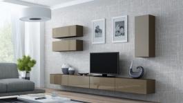 Стенка CAMA VIGO 13 Латте/Латте глянец, фото