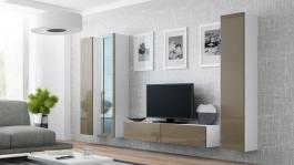 Стінка CAMA VIGO 15 білий/Латте глянець, фото