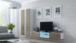 Стенка CAMA VIGO 19 Белый/Латте глянец, фото