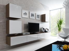 Стенка CAMA VIGO 22 Латте/Белый глянец, фото