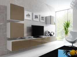 Стенка CAMA VIGO 22 Белый/Латте глянец, фото