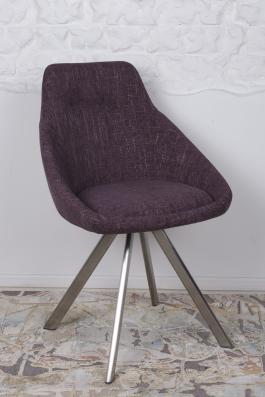 Стілець Nicolas F-246 поворотний рогожка баклажан Toledo, фото