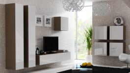 Стенка CAMA VIGO 24 Дуб сонома/Белый глянец, фото