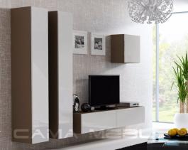 Стенка CAMA VIGO 25 Латте/Белый глянец, фото