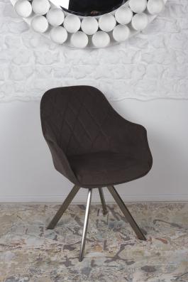 Кресло Nicolas F333B/Z коричневое поворотное Almeria, фото