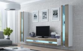 Стенка CAMA VIGO NEW 3 Белый/Латте глянец, фото