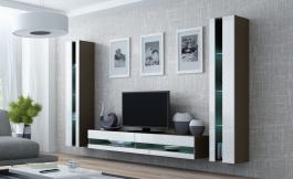 Стінка CAMA VIGO NEW 3 Латте/білий глянець, фото