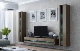 Стенка CAMA VIGO NEW 3 Латте/Латте глянец, фото