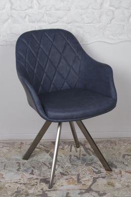 Крісло Nicolas F333B / Z синє поворотний Almeria, фото