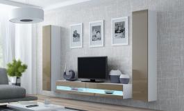 Стінка CAMA VIGO NEW 4 білий/Латте глянець, фото