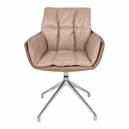 Крісло Nicolas Palma F373 мокко / молочний шоколад поворотний, фото