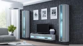 Стенка CAMA VIGO NEW 12 Белый/Серый глянец, фото