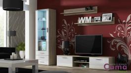 Стінка CAMA SOHO 1 дуб сонома/білий глянець, фото