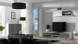 Стенка CAMA SOHO 2 Белый/Серый глянец, фото