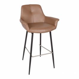 Стул барный Nicolas Torres BY028A молочный шоколад, фото
