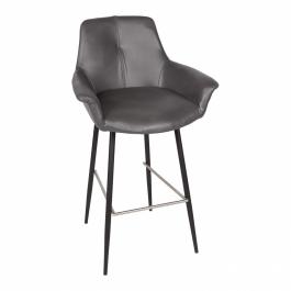Стілець барний Nicolas Torres BY028A графіт, фото
