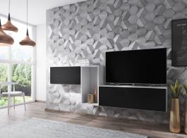 Стінка CAMA ROCO 11 білий/чорний, фото