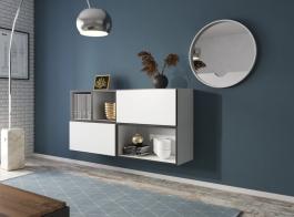 Стенка CAMA ROCO 15 Белый/Черный/Белый, фото