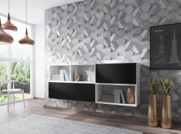 Стінка CAMA ROCO 16 білий/чорний, фото