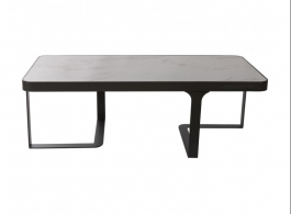 Стіл журнальний Nicolas Sheffield кераміка білий глянець, фото