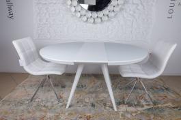 Стіл Nicolas Austin HT2398 (110/145 * 110 * 76) білий, фото