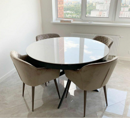 Стіл Nicolas Cambridge 4627L 125 кераміка білий глянець, фото