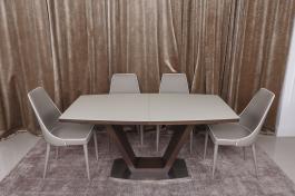 Стіл Nicolas Detroit HT2135 160 крем / венге, фото