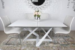 Стол Nicolas Fleetwood 4635L белый стекло сатин, фото