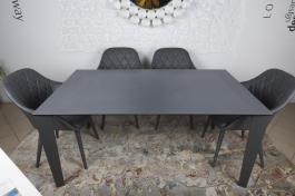 Стол Nicolas Liverpool 4622L 160 керамика мокрый асфальт, фото