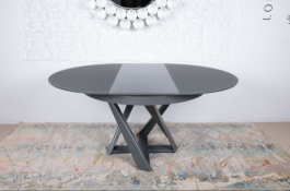 Стіл Nicolas EDINBURH 4710 (110/155 * 110 * 75) графіт, фото