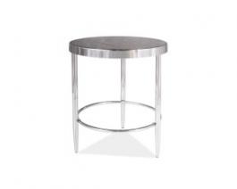Журнальний столик SIGNAL Aurora C Мармур/Хром, фото