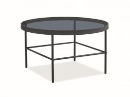 Журнальний столик SIGNAL Vanessa Сірий/чорний, фото
