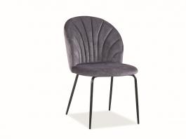 Стул Signal Lola Velvet Черный/Серый, фото